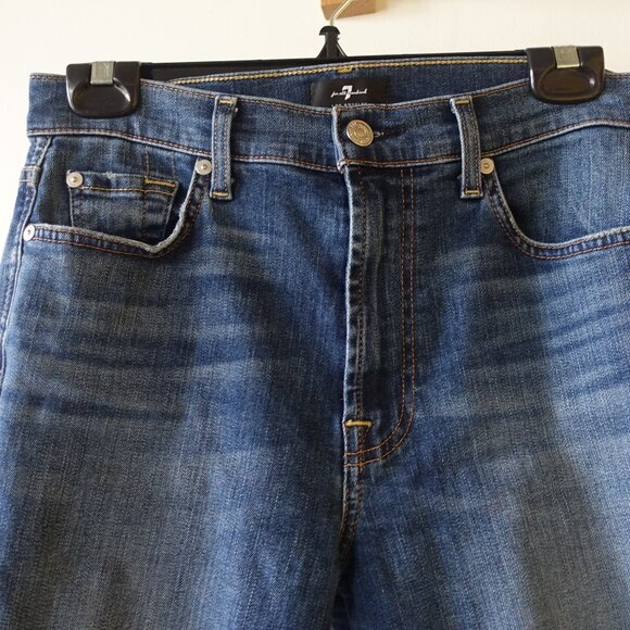 7 for all Mankind High Waist Cropped Straight Jeans 28 - Picture 11 of 16